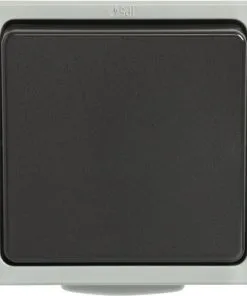 Opbouw Wisselschakelaar IP54 Lichtgrijs/donkergrijs Spatwaterdicht
