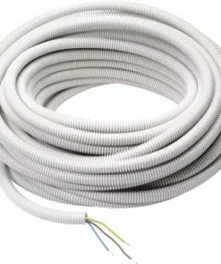 PROFILE Flexibele Voorbedrade Buis 16 Mm 5/8" Grijs 25 Meter (3x2,5 Mm²)