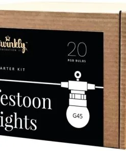 TWINKLY Smart Feestverlichting LED Verlichting Startset 20 Lampjes Gekleurd