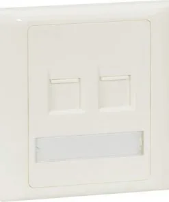 BLEIL Afdekplaat T.b.v. Keystone Module 2-voudig Wit