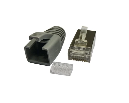BLEIL RJ45 (8P8C) Stekker CAT6 Grijs, 10 Stuks 1 BLEIL RJ45 (8P8C) Stekker CAT6 Grijs, 10 Stuks
