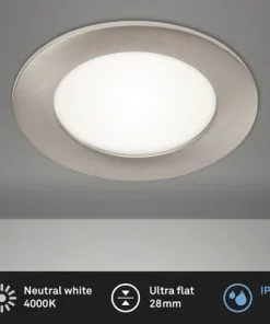 BRILONER LED Inbouwspot 7115 Ø 120 Mm Nikkel Mat