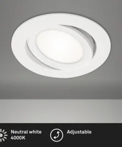 BRILONER LED Inbouwspot 7114 Ø 106 Mm Wit