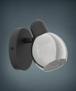 EGLO Plafondspot Pollica 1-lichts Zwart