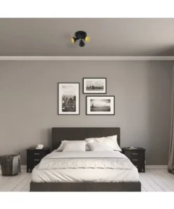 FLAIR Opbouwspot Alrakis 3-lichts Zwart-goud -Binnenverlichting Verkoopwinkel DV 8 10090314 04 4c DE 20210304051654