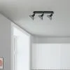 FLAIR Plafondspot Acamar 3-lichts Zwart