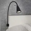 BRILONER LED Wandlamp Met Bevestigingsplaat Zwart