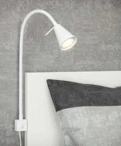 BRILONER LED Wandlamp Met Bevestigingsplaat Wit