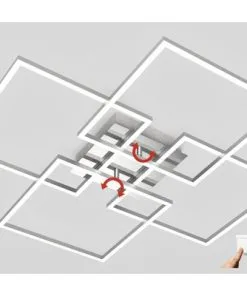 BRILONER LED Plafondlamp 3131-018 Alu-chroom