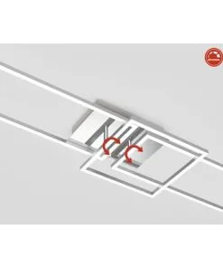 BRILONER LED Plafondlamp 3136-018 Draaibaar Alu-chroom