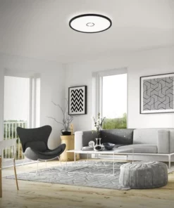 BRILONER LED Plafonniere 3392-015 Met Backlight Ø 42 Cm Zwart -Binnenverlichting Verkoopwinkel DV 8 10104976 05 4c DE 20210126051653