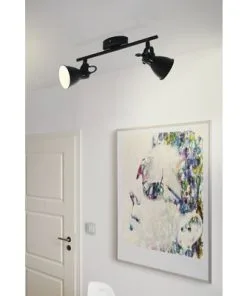 EGLO LED Plafondspot Seras 2 2-lichts Zwart