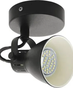 EGLO LED Plafondspot Seras 2 1-lichts Zwart