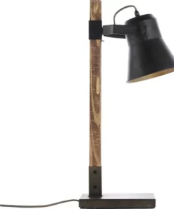 BRILLIANT Tafellamp Decca Zwart/bruin -Binnenverlichting Verkoopwinkel DV 8 10137777 11 4c DE 20190717051755