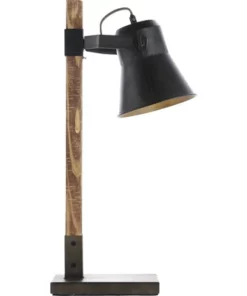 BRILLIANT Tafellamp Decca Zwart/bruin -Binnenverlichting Verkoopwinkel DV 8 10137777 27 4c DE 20190717051755