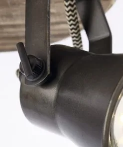 BRILLIANT Opbouwspot Dorisa 2-lichts Zwart/bruin -Binnenverlichting Verkoopwinkel DV 8 10137782 10 4c DE 20190717051755