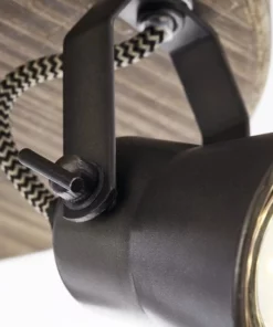 BRILLIANT Opbouwspot Dorisa 3-lichts Zwart/bruin -Binnenverlichting Verkoopwinkel DV 8 10137792 09 4c DE 20190717051755