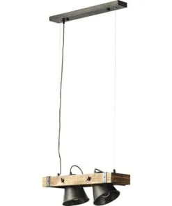 BRILLIANT Hanglamp Decca 2-lichts Hout-zwart -Binnenverlichting Verkoopwinkel DV 8 10137794 03 4c DE 20190717051755