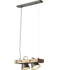 BRILLIANT Hanglamp Decca 2-lichts Hout-zwart -Binnenverlichting Verkoopwinkel DV 8 10137794 04 4c DE 20201015141659