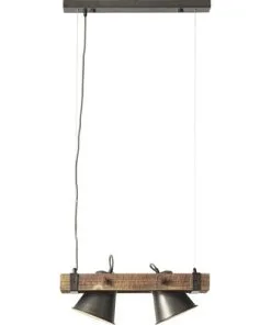 BRILLIANT Hanglamp Decca 2-lichts Hout-zwart -Binnenverlichting Verkoopwinkel DV 8 10137794 08 4c DE 20190717051755