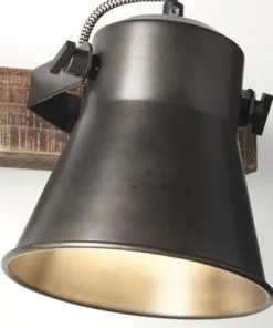 BRILLIANT Opbouwspot Op Balk Decca 1-lichts Zwart/bruin -Binnenverlichting Verkoopwinkel DV 8 10137804 11 4c DE 20190716131759