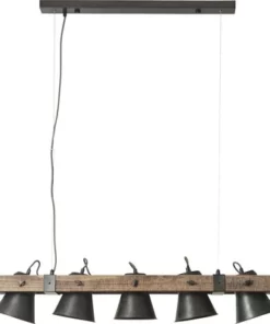 BRILLIANT Hanglamp Decca 5-lichts Hout-zwart -Binnenverlichting Verkoopwinkel DV 8 10137805 05 4c DE 20190717051755