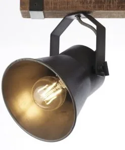 BRILLIANT Opbouwspot Op Balk Decca 2-lichts Zwart/bruin -Binnenverlichting Verkoopwinkel DV 8 10137810 10 4c DE 20190717051754