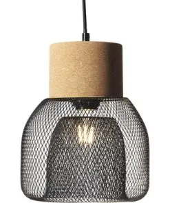 BRILLIANT Hanglamp Flaka Kurk/metaal Zwart -Binnenverlichting Verkoopwinkel DV 8 10150672 03 4c DE 20190729144758