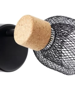 BRILLIANT Wandspot Flaka Kurk/metaal Zwart -Binnenverlichting Verkoopwinkel DV 8 10150761 02 4c DE 20190727211657