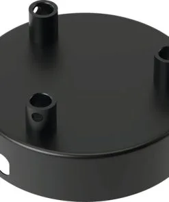 CALEX Plafondplaat Ø100 Mm 3-gats Zwart