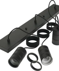 CALEX Pendel Balk Met 3x Fitting E27 Zwart