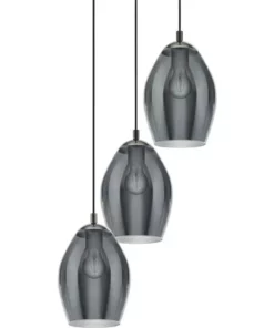 EGLO Hanglamp Estanys 3-lichts Nikkel/zwart -Binnenverlichting Verkoopwinkel DV 8 10156562 09 4c DE 20210126091652