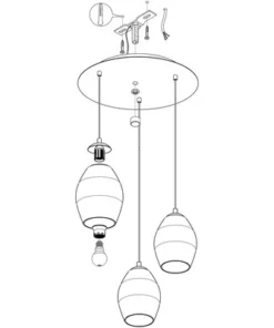 EGLO Hanglamp Estanys 3-lichts Nikkel/zwart -Binnenverlichting Verkoopwinkel DV 8 10156562 11 4c DE 20210126051653