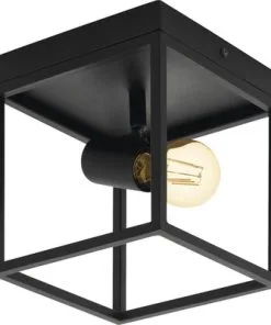 EGLO Plafondlamp Silentina 1-lichts Zwart