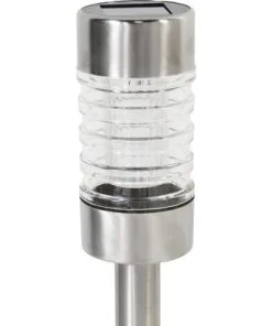 LED Solar Buitenlamp Op Spies 43 Cm RVS-look -Binnenverlichting Verkoopwinkel DV 8 10182878 02 4c RO 20211021121659