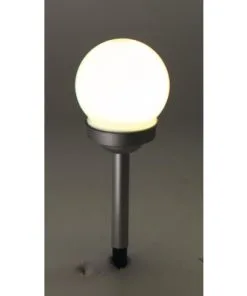 LED Solar Sokkellamp Met Bol Ø 10 Cm RGBW 33 Cm Zilver -Binnenverlichting Verkoopwinkel DV 8 10183105 07 4c DE 20211025212414