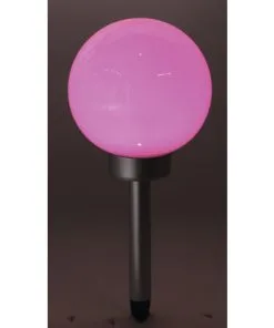 LED Solar Sokkellamp Met Bol Ø 20 Cm RGBW 50 Cm Zilver -Binnenverlichting Verkoopwinkel DV 8 10183106 04 4c DE 20211025213018