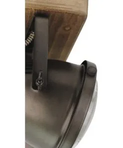 CHERICONI Plafondspot Bella 1-lichts Hout-grijs -Binnenverlichting Verkoopwinkel DV 8 10186303 04 4c NL 20201229104755