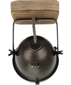 CHERICONI Plafondspot Bella 1-lichts Hout-grijs -Binnenverlichting Verkoopwinkel DV 8 10186303 05 4c NL 20201229104755