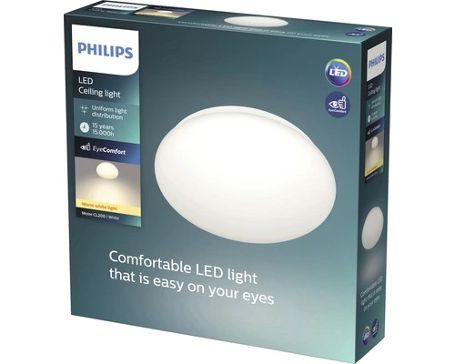 PHILIPS LED Plafonniere Moire CL200 Ø 25 Cm Wit 3 PHILIPS LED Plafonniere Moire CL200 Ø 25 Cm Wit - Afbeelding 3