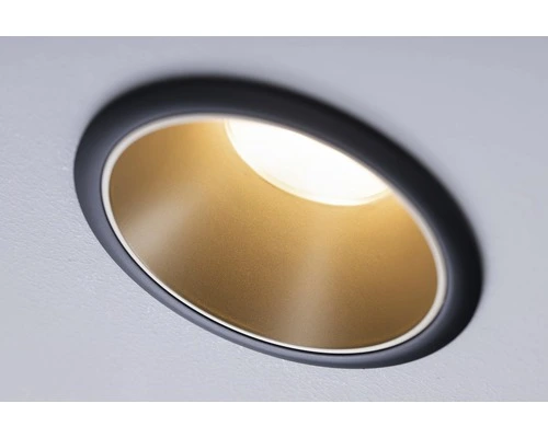 PAULMANN LED Inbouwspot Cole Ø 88 Mm Zwart/goud Mat 8 PAULMANN LED Inbouwspot Cole Ø 88 Mm Zwart/goud Mat - Afbeelding 8