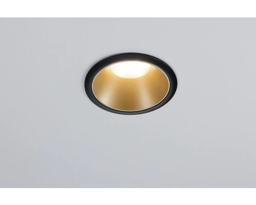 PAULMANN LED Inbouwspot Cole Ø 88 Mm Zwart/goud Mat 7 PAULMANN LED Inbouwspot Cole Ø 88 Mm Zwart/goud Mat - Afbeelding 7