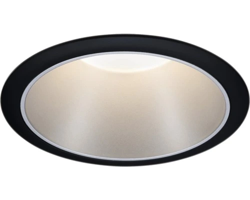 PAULMANN LED Inbouwspot Cole Ø 88 Mm Zwart/zilver Mat 1 PAULMANN LED Inbouwspot Cole Ø 88 Mm Zwart/zilver Mat