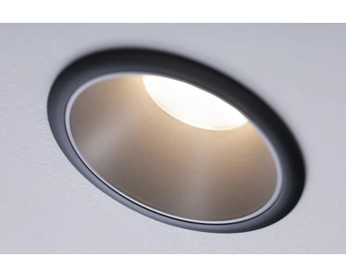 PAULMANN LED Inbouwspot Cole Ø 88 Mm Zwart/zilver Mat 5 PAULMANN LED Inbouwspot Cole Ø 88 Mm Zwart/zilver Mat - Afbeelding 5