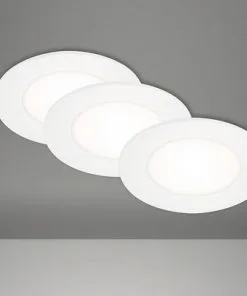 Binnenverlichting Verkoopwinkel 31 BRILONER LED Inbouwspot Set 7125 Ø 86 Mm Wit, 3 Stuks