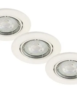 BRILONER LED Inbouwspot Set 7050 Ø 86 Mm Wit, 3 Stuks