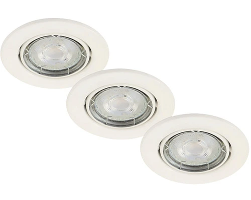 BRILONER LED Inbouwspot Set 7050 Ø 86 Mm Wit, 3 Stuks 1 BRILONER LED Inbouwspot Set 7050 Ø 86 Mm Wit, 3 Stuks