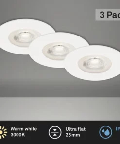 BRILONER LED Inbouwspot Set 7046 Ø 90 Mm Wit, 3 Stuks -Binnenverlichting Verkoopwinkel DV 8 10243703 04 4c DE 20221005094650