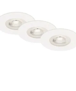 BRILONER LED Inbouwspot Set 7046 Ø 90 Mm Wit, 3 Stuks