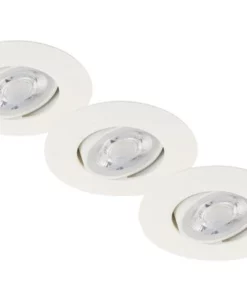 BRILONER LED Inbouwspot Set 7048 Ø 90 Mm Wit, 3 Stuks -Binnenverlichting Verkoopwinkel DV 8 10243725 03 4c DE 20210629094757
